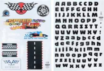 Paladone Hot Wheels Personalisation Wall Decals
