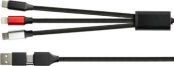 Python USB 6-in-1 Ladekabel 3A Textilmantel