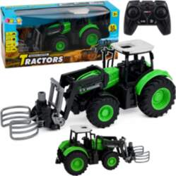 LEANToys RC Tractor with Bale Gripper