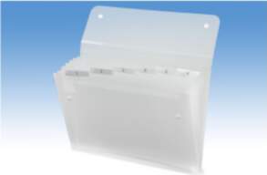 Rexel ICE Expander 6-Pocket Clear