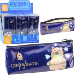 School Pencil Case Kit Capybara Brushing