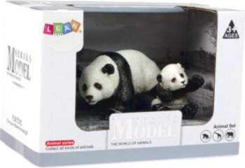 Set of 2 Panda Figures with