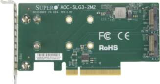 Supermicro AOC-SLG3-2M2 interface cards/adapter M.2