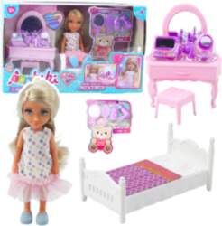 LEANToys Ankiki Doll Set, Crib, Dressing