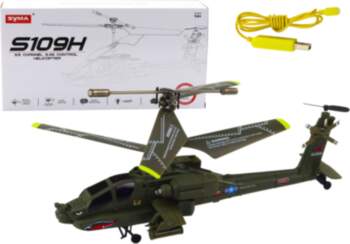 LEANToys Apache Military Helicopter Remote Controlled