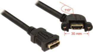 DeLOCK Panel-mount - Video- / Audiokabel