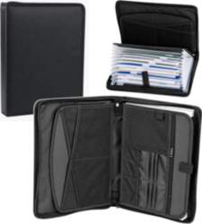 Document Organizer Folder with Compartments, Pockets