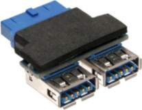 InLine 33444I cable interface/gender adapter 2x