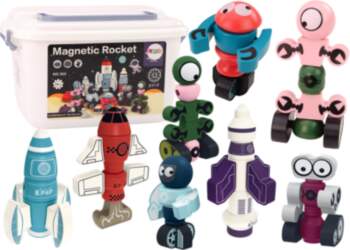 Magnetic Blocks Space Rocket Set 56
