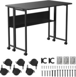 MALMBERGS Folding desk table Maclean, black