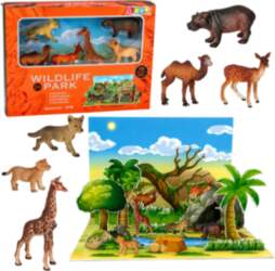 Set of Wild Animals Figures Fox