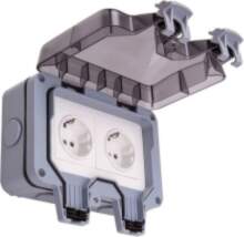 TUYA Weatherproof Switched Socket, 2Ch, IP66