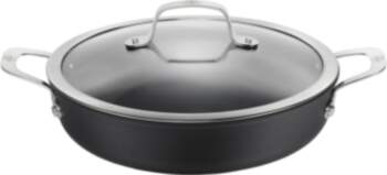 Deep induction frying pan with 2