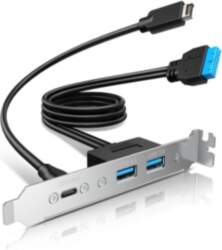 GRAUGEAR Multi PCI Blende 1x USB-C