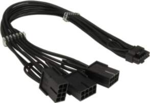Inter-Tech Adapterkabel GPU-02 (12+4pin) auf 3x
