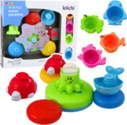 Interactive Bath Toy Set Fountain Animals