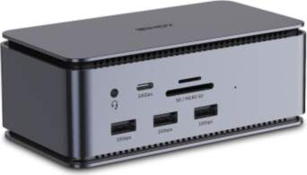 Lindy DST-Pro USB4 Docking Anthracite