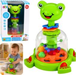 Interactive Frog Spinner with Spinning Balls