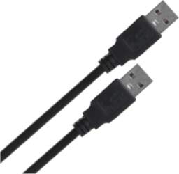 Lanberg CA-USBA-20CU-0010-BK USB cable 1m 2