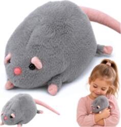 LEANToys Plush Toy Rat with a