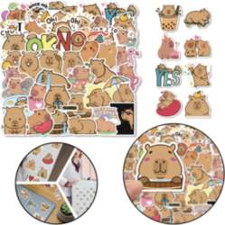 Set of Capybara Paper Stickers Various