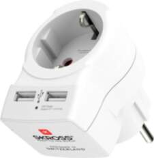 Skross In-line socket + USB White