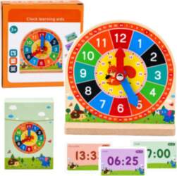 Wooden Educational Clock for Learning Hours