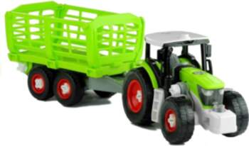 LEANToys Assembly Tractor with Opened Trailer