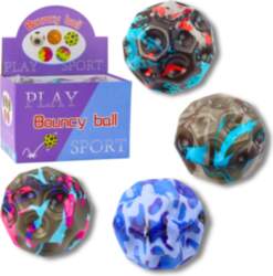 Ball with dimples for bouncing, kneading