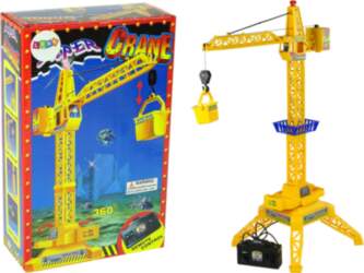 LEANToys Battery Operated Remote Controlled Crane