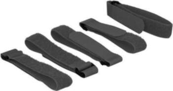 DeLOCK 18704 hook/loop fastener Black 5