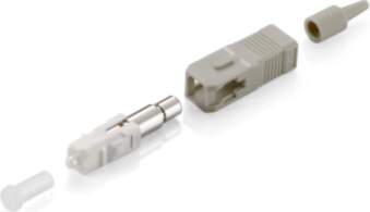 Equip SC Connector, Multimode, Beige