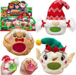 LEANToys Festive Plush Glitter Squeeze Toy