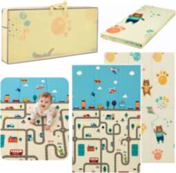 Foldable Double-Sided Foam Crawling Mat –