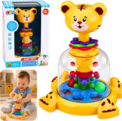 Interactive Tiger Cat Spinning Top with