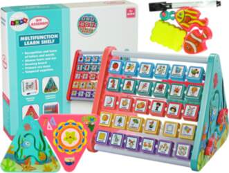 LEANToys Learning Shelf Triangle Counters Letters