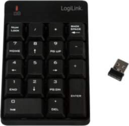 LogiLink ID0120 numeric keypad RF Wireless