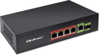 Qoltec Network Switch FAST Ethernet PoE