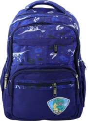 School Backpack Dinosaurs Patch T-Rex Chest