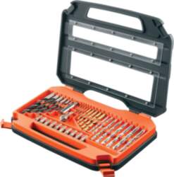 BLACK+DECKER 76 pcs. Set: Titanium drill