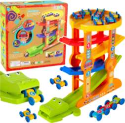 LEANToys Crocodile Car Slide Balance Track