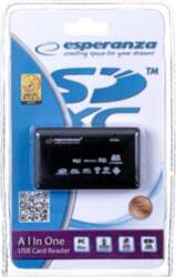 Esperanza EA119 card reader Black USB