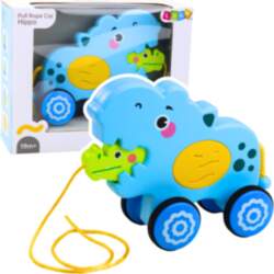 Hippopotamus on a string to pull