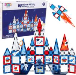 Magnetic Space Windows Construction Blocks 90