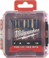 MILWAUKEE Socket Set 7/8/10/13mm (65mm)
