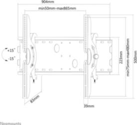 Newstar flat screen wall mount