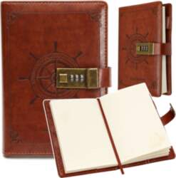 Notebook Diary Password Notebook Eco Leather