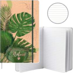Notebook Planner Lined Monstera Leaves Eraser