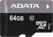 ADATA 64GB, microSDHC, Class 10 memory