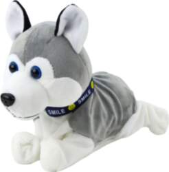 LEANToys Battery-Powered Interactive Husky Plush Dog